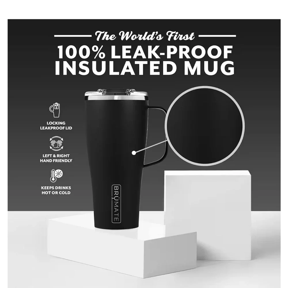 BrüMate Toddy XL 32oz 100% Leak-Proof White Insulated Tumbler - Picture 7 of 10